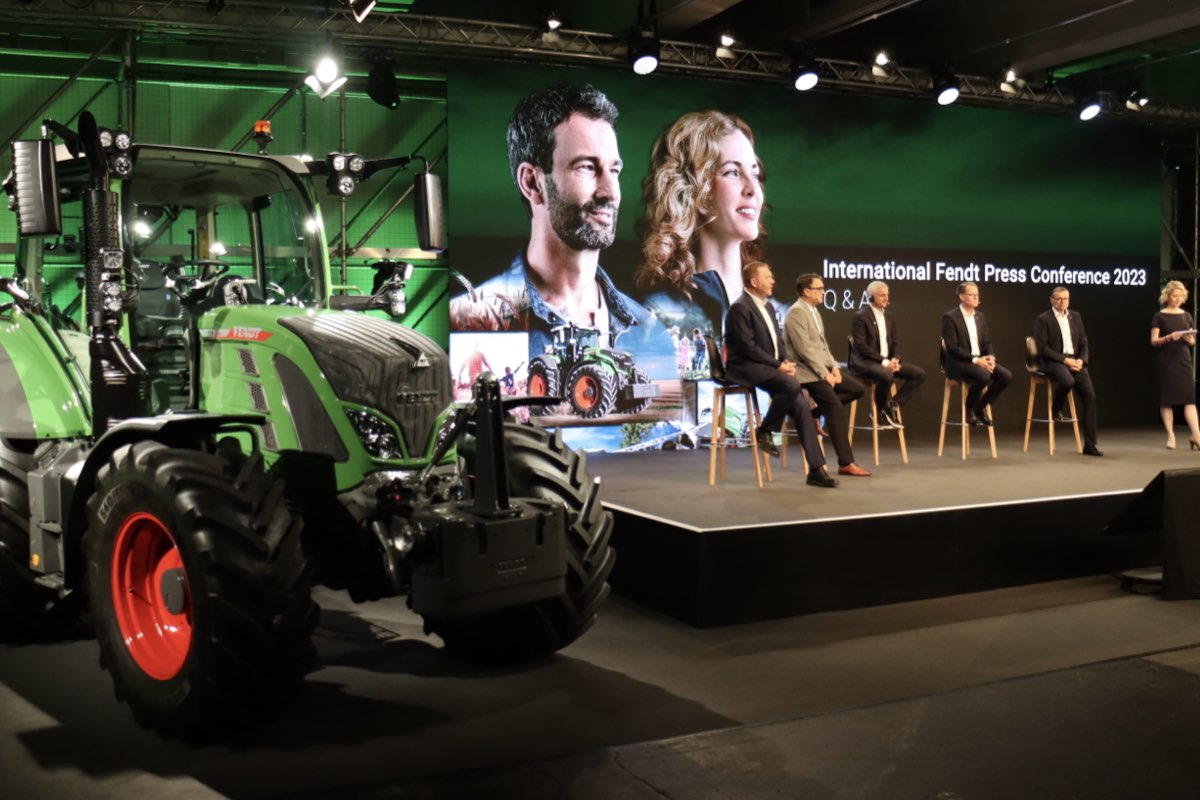 Un momento della press conference interna ad Agritechnica 2023